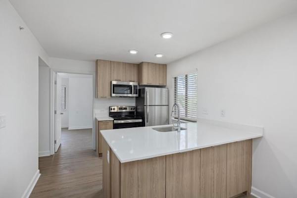 Minimal Kitchen at Avia Apartments on College Blvd (Overland Park), Overland Park, 66210
